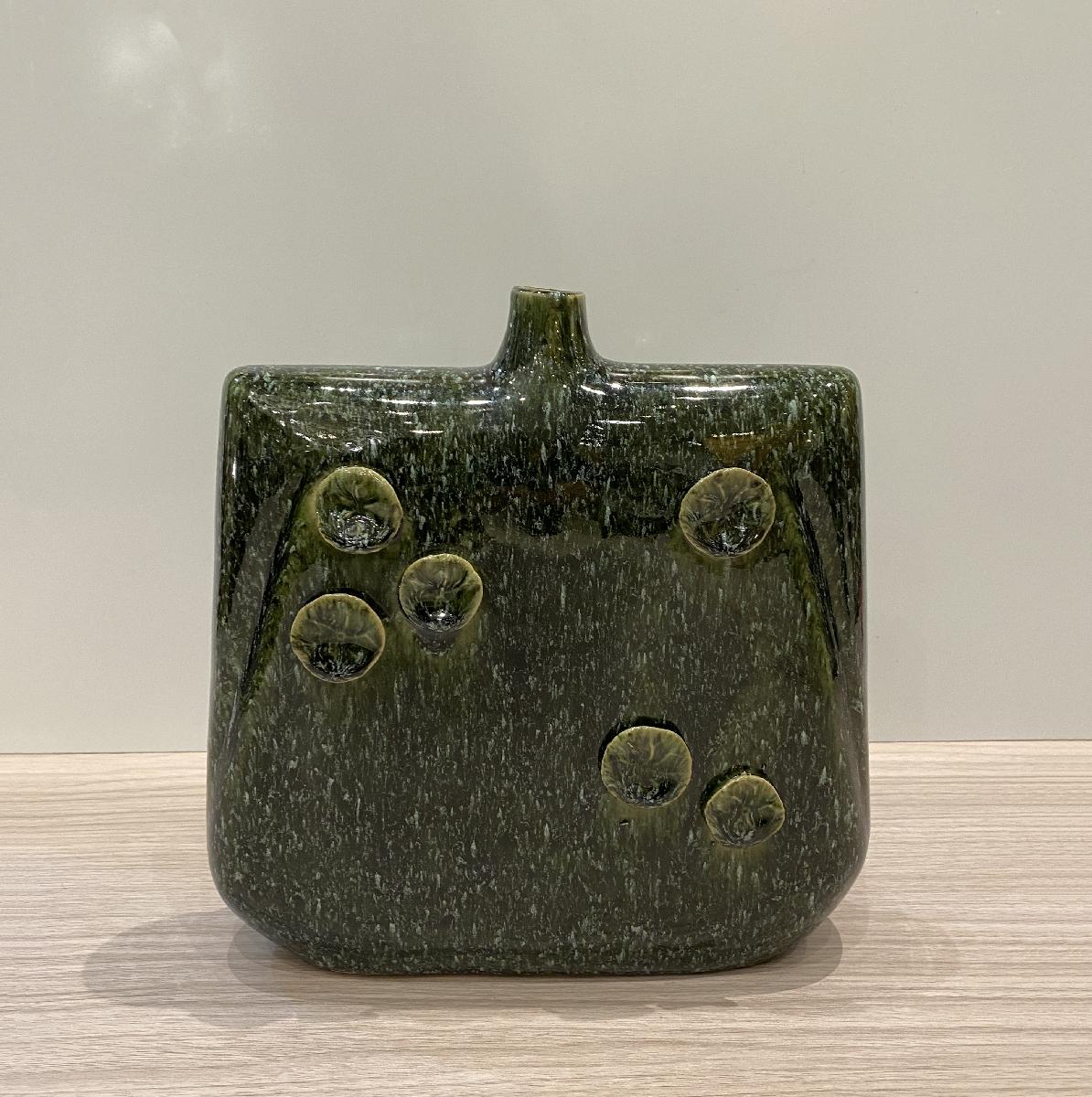 Green vase - Vase H.28cm